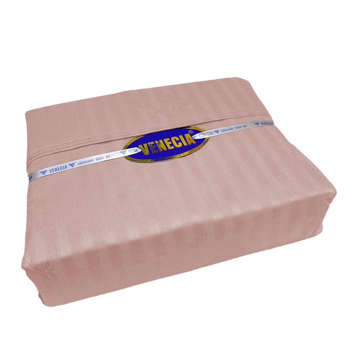 VENECIA - Juego de sabanas - Doble 30cm - 420 hilos Algodón - Rosado