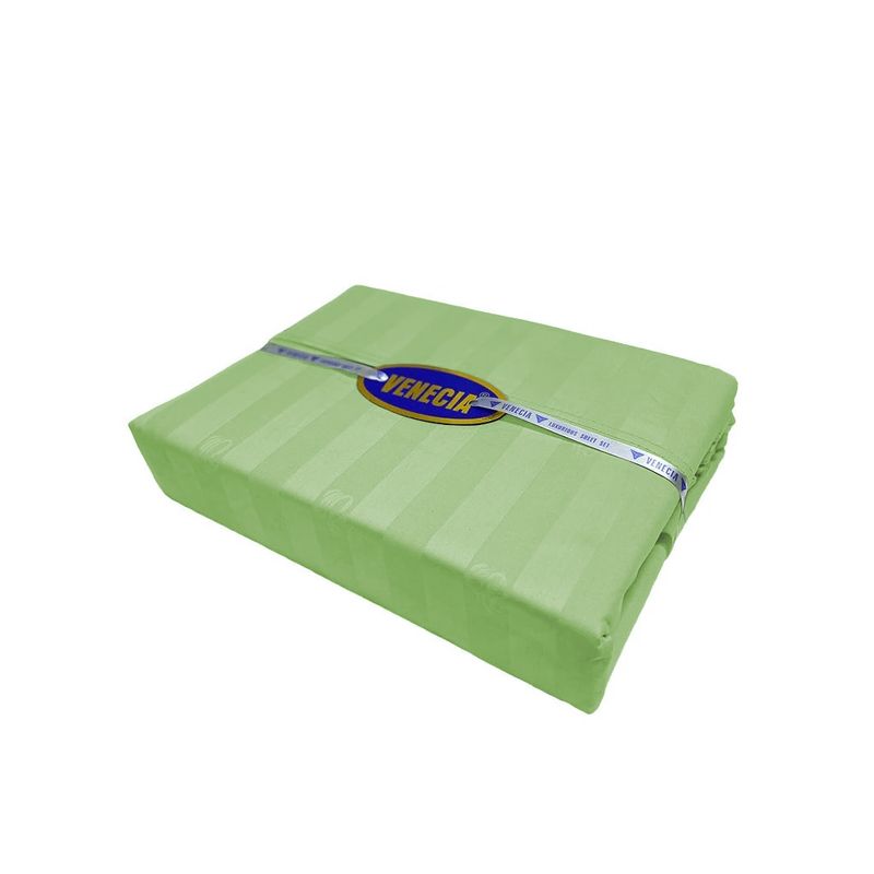 VENECIA - Juego de sabanas - King 30cm - 420 hilos Algodón - Verde