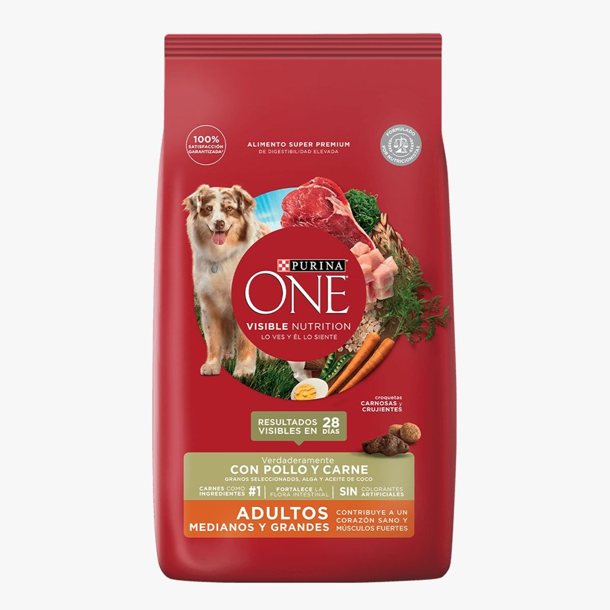PURINA - Purina ONE - Adult Med y Grand Pollo y Carne 2KG X3 Unidades