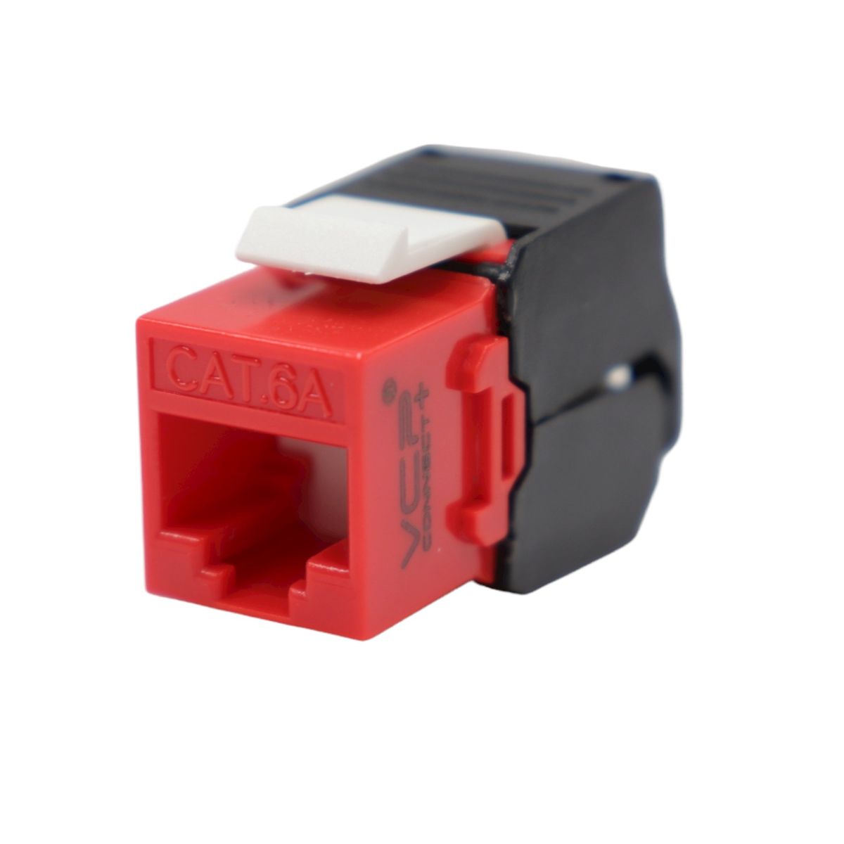 VCP - JACK RJ45 Cat 6A UTP rojo ponchado sin herramienta