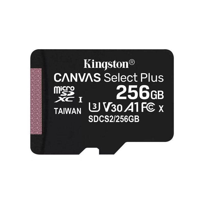 KINGSTON - MicroSD 256GB 100MBS Canvas Select Plus Kingston