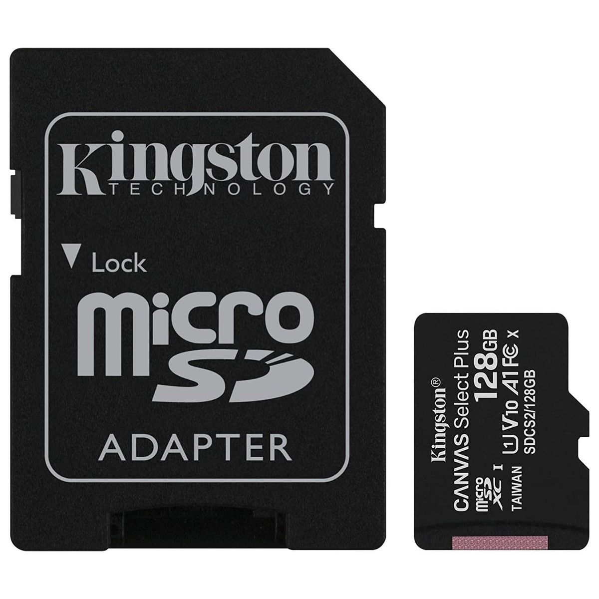 KINGSTON - Tarjeta de memoria MicroSD de 128 GB Canvas