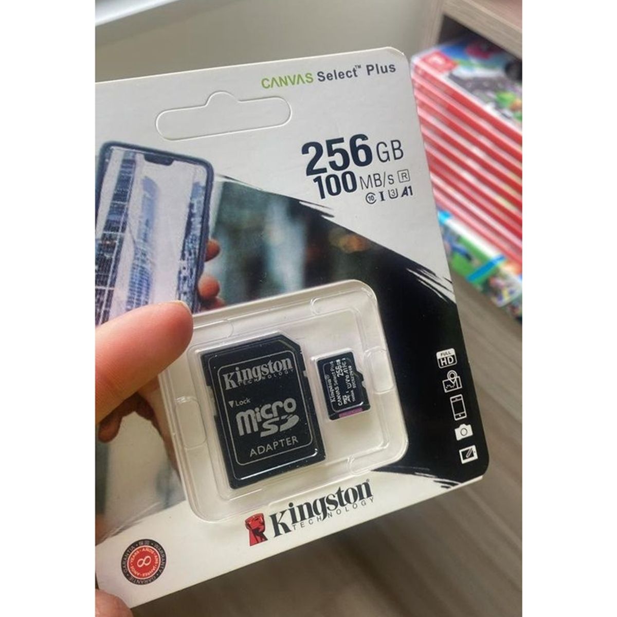 KINGSTON - MicroSD 256GB 100MBS Canvas Select Plus Kingston