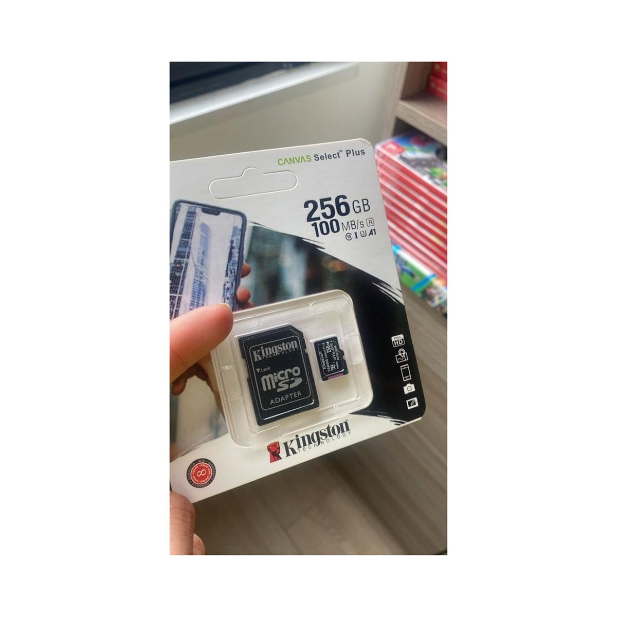 KINGSTON - MicroSD 256GB 100MBS Canvas Select Plus Kingston