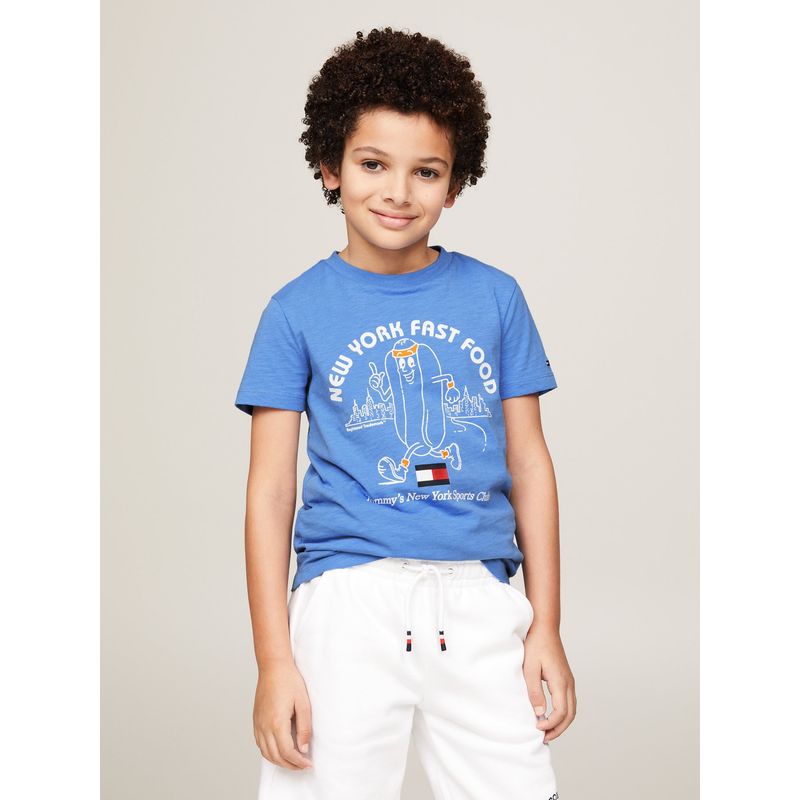TOMMY HILFIGER - Camiseta azul fun tee Para Niño Tommy Hilfiger
