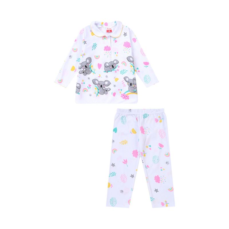 SANTANA - Pijama Niña Cenefa Gris Oscuro