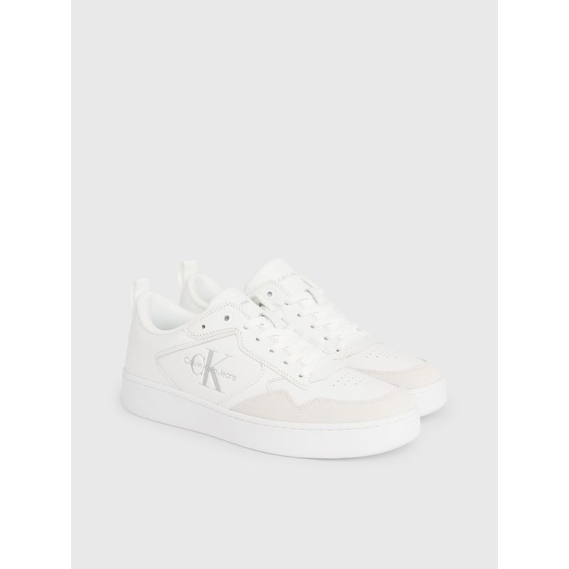 CALVIN KLEIN - Tenis blanco blanco Casuales Con Logo Calvin Klein