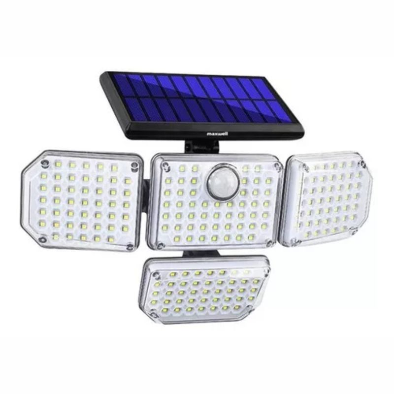 GENERICO - Foco Led Solar Exterior Maxwell Sensor Movimiento 4 Direcciones