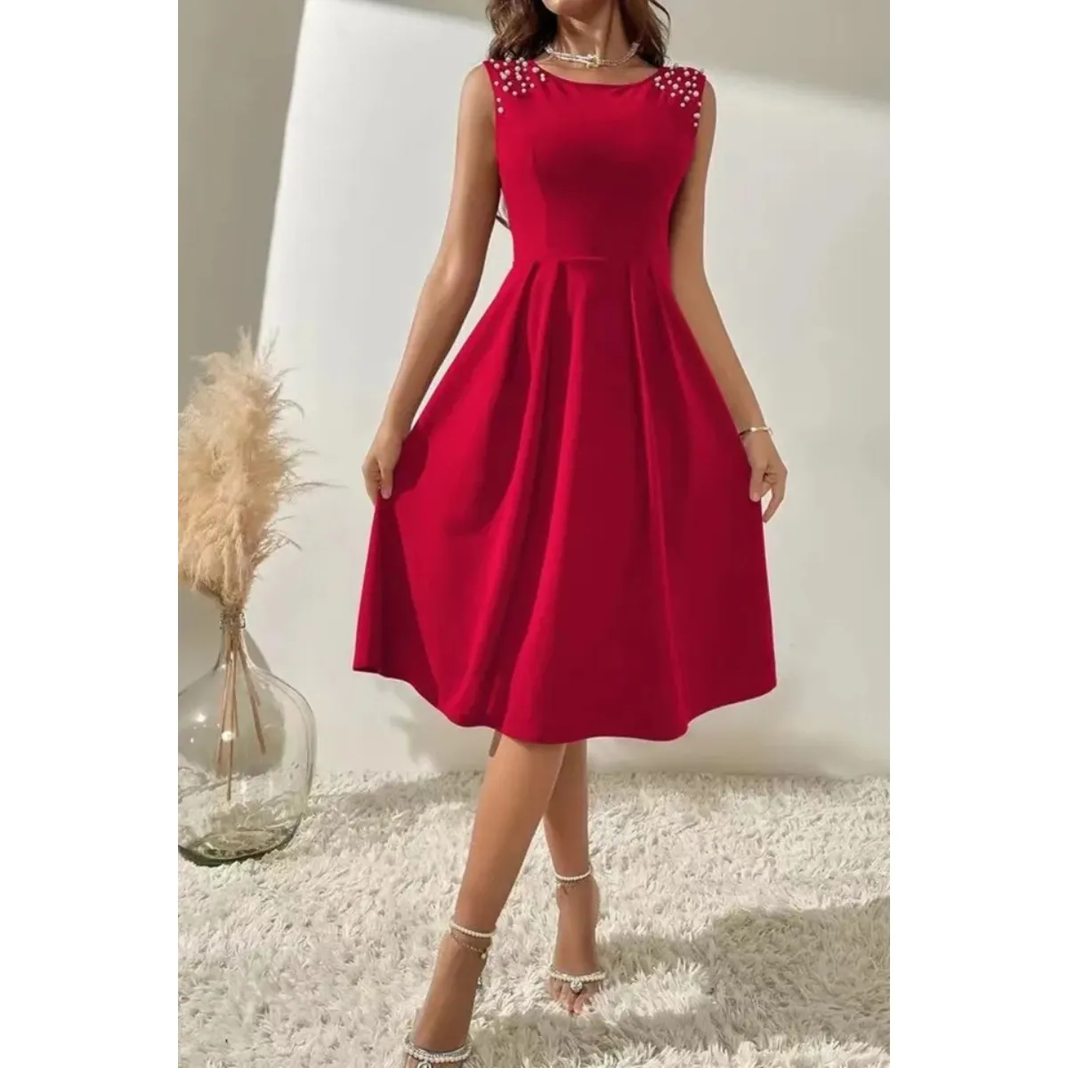 NEGRELI - VESTIDO CON PERLAS NEGRELI REF-3073