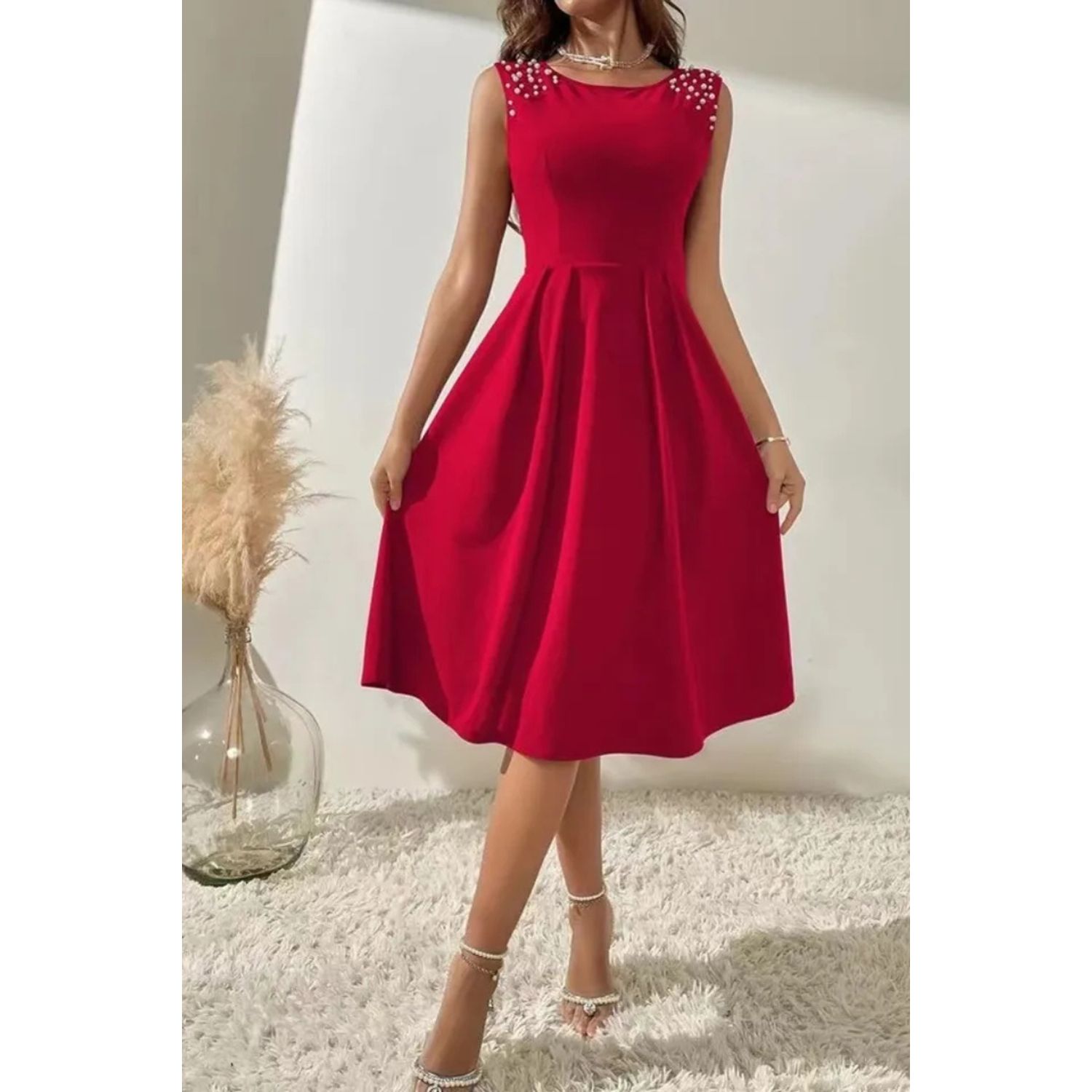 VESTIDO CON PERLAS NEGRELI REF-3073 NEGRELI