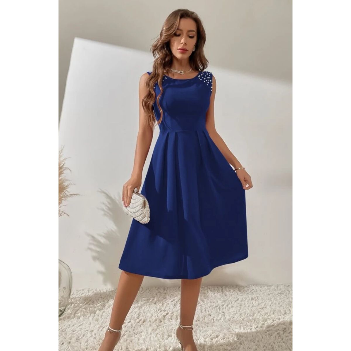 NEGRELI - VESTIDO CON PERLAS NEGRELI REF-3073