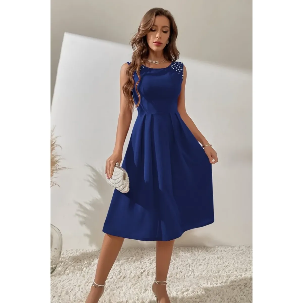 NEGRELI - VESTIDO CON PERLAS NEGRELI REF-3073
