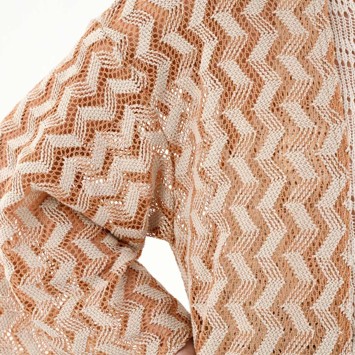 TENNIS - Kimono naranja tejido para mujer