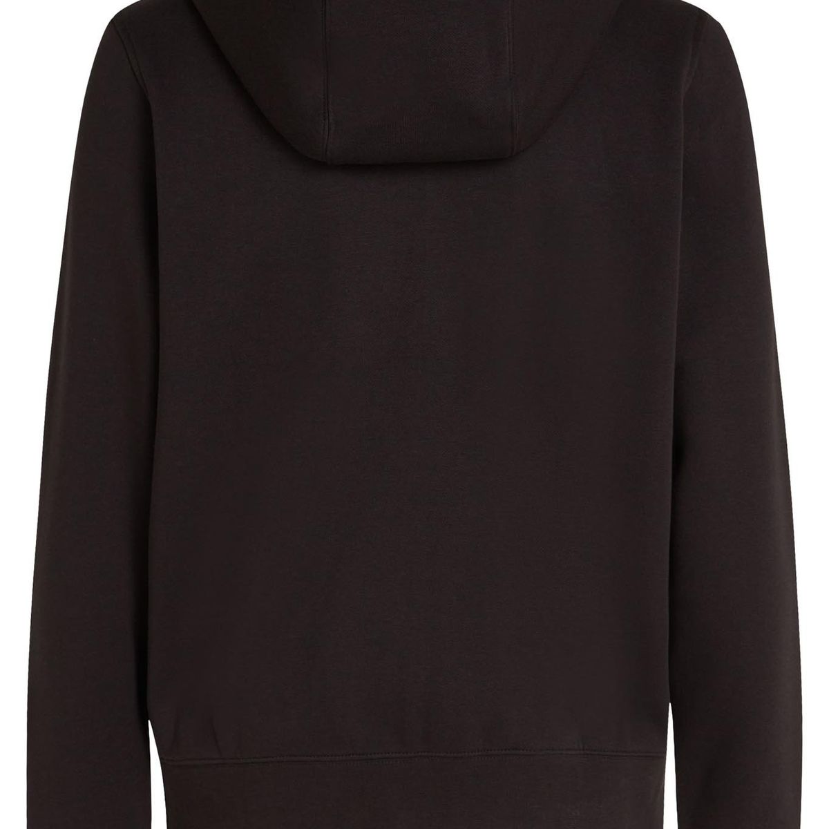 TOMMY HILFIGER - Saco negro con gorro y cierre de cremallera Tommy Hilfiger