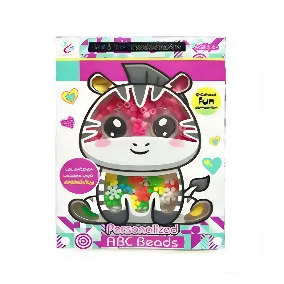 GENERICO - Set Kit Para Hacer Pulseras Charms Cebra Juguete Niñas