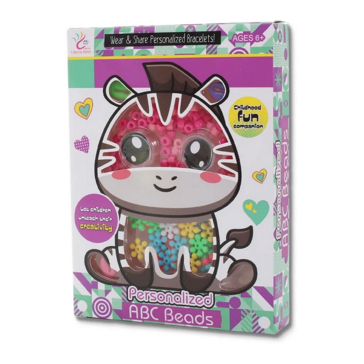 GENERICO - Set Kit Para Hacer Pulseras Charms Cebra Juguete Niñas