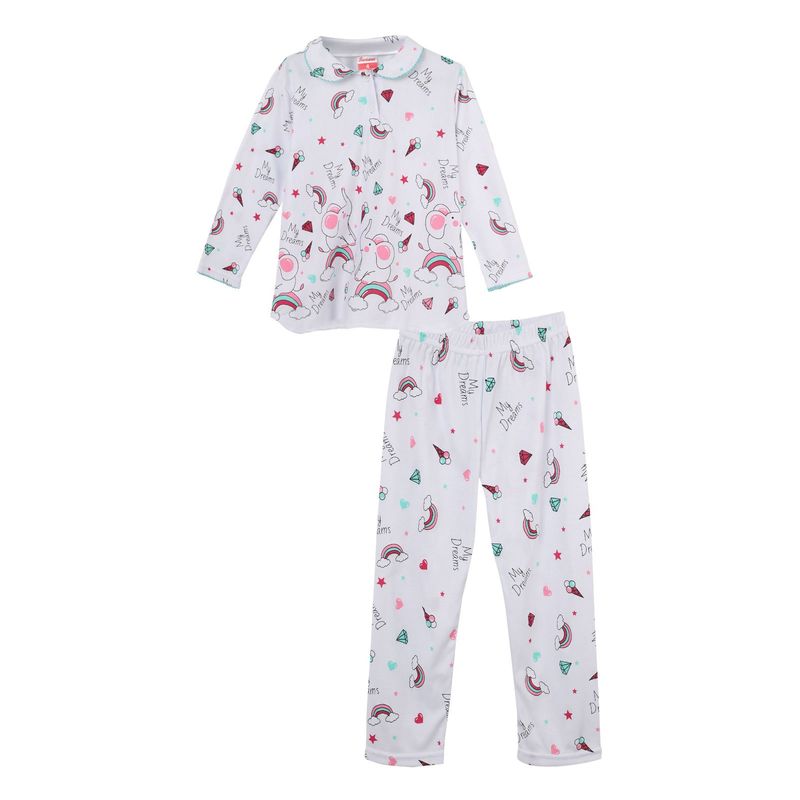 SANTANA - Pijama Niña Cenefa Fucsia