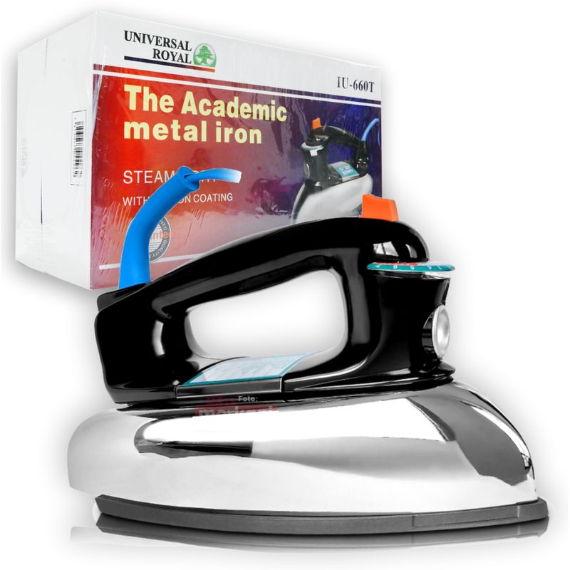 GENERICO - Plancha De Ropa A Vapor Metalica Universal Royal Iu-660t-01