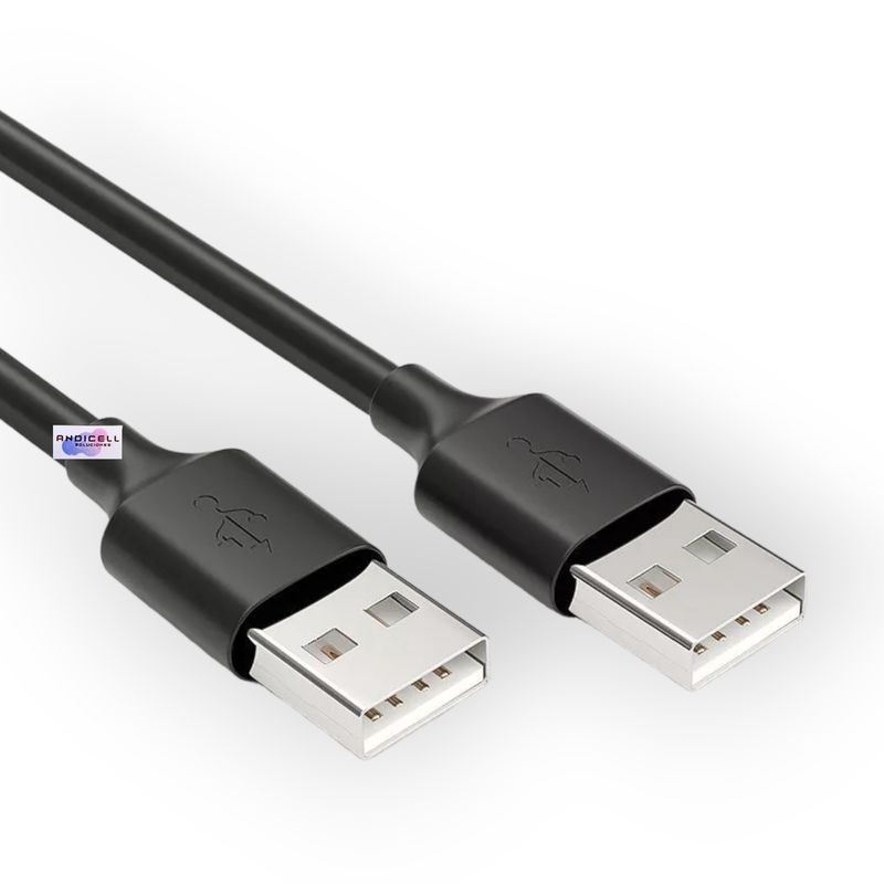 GENERICO - Cable USB a USB Macho a Macho para Bases Refrigerantes Laptop PC