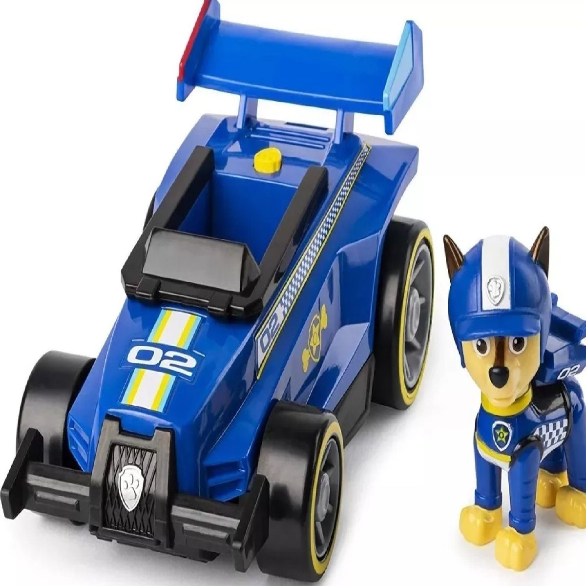 SPIN MASTER - Paw Patrol Vehículo Deluxe Chase Patrulla Canina Sonidos