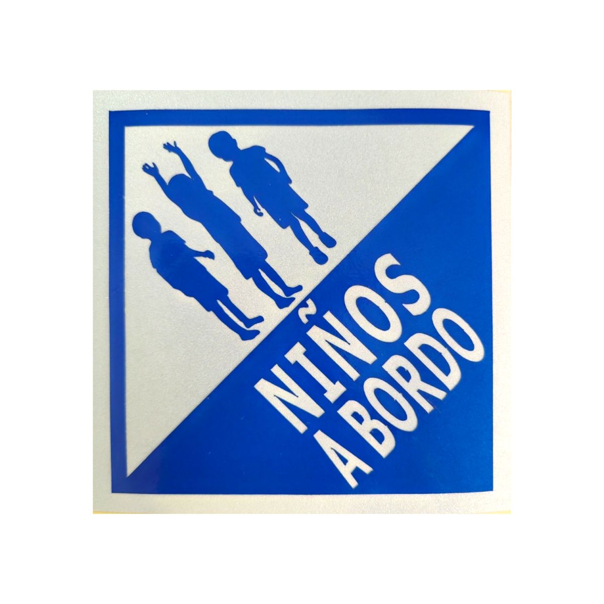 GENERICO - Stickers Adhesivos Aviso Niños a Bordo para Carro x 2 und