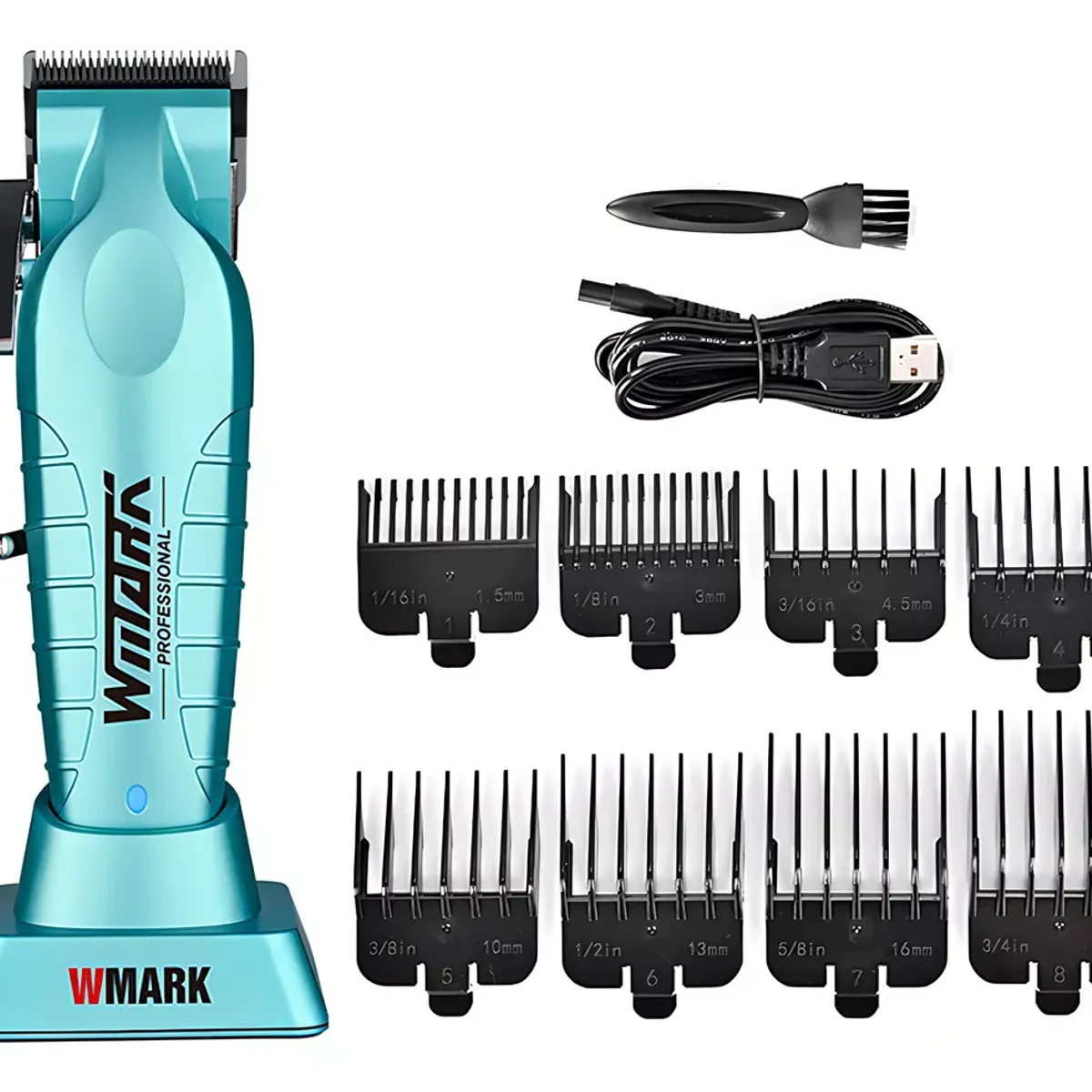 GENERICO - Maquina Cortadora De Pelo Azul Profesional WMark NG-133