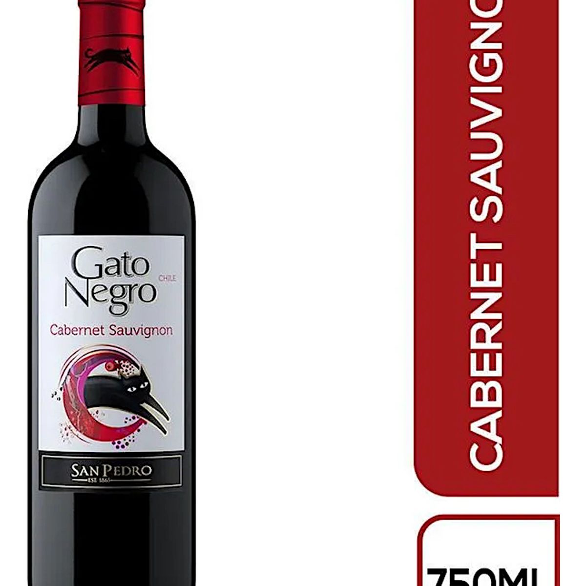 NACIONAL - Vino Chileno Gato Negro Cabernert Sauvignon 750ml