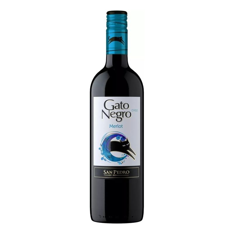 NACIONAL - Vino Chileno Gato Negro Merlot 750ml