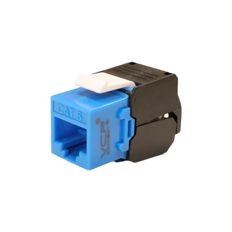 VCP - JACK RJ45 Cat 6 UTP VCP azul ponchado sin herramienta