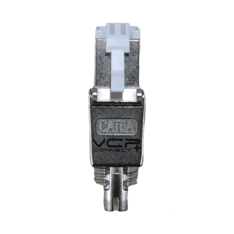 VCP - PLUG RJ45 cat 6A UTP BLINDADO VCP ponchado sin herramienta