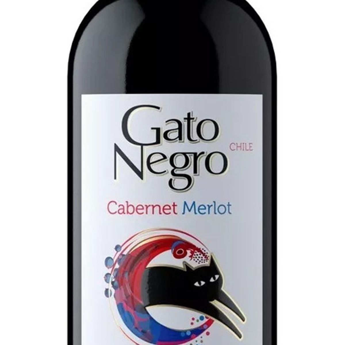 NACIONAL - Vino Chileno Gato Negro Cabernet-Merlot 750ml