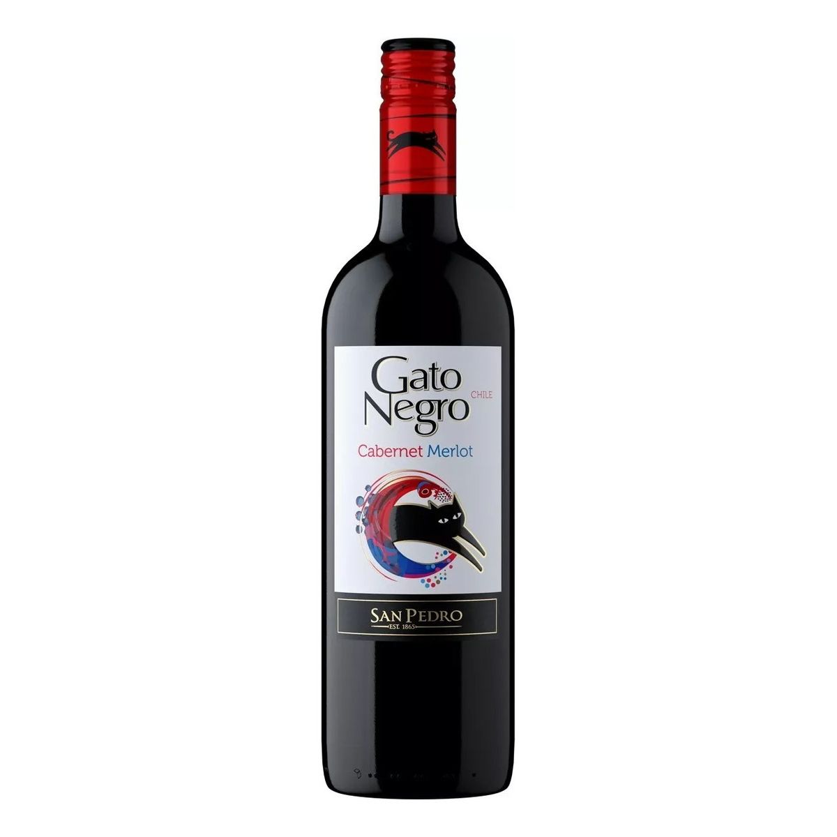 NACIONAL - Vino Chileno Gato Negro Cabernet-Merlot 750ml