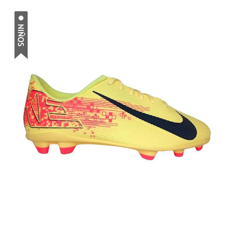 NIKE - Guayos Nike Jr Vapor 16 Club Km Fg/Mg Niño-Amarillo