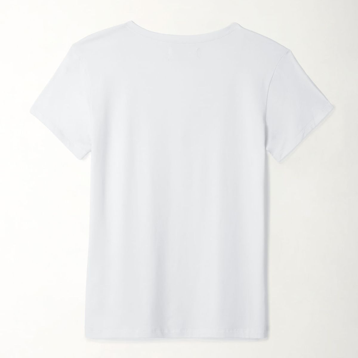 TENNIS - Camiseta blanca cuello V para mujer