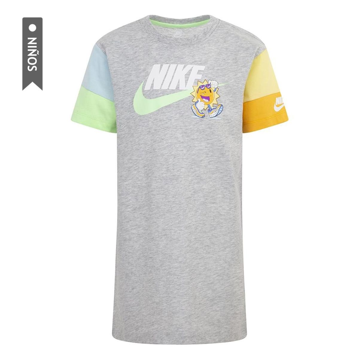 NIKE - Vestido Nike Nkg Ksa Dress Niña-Gris