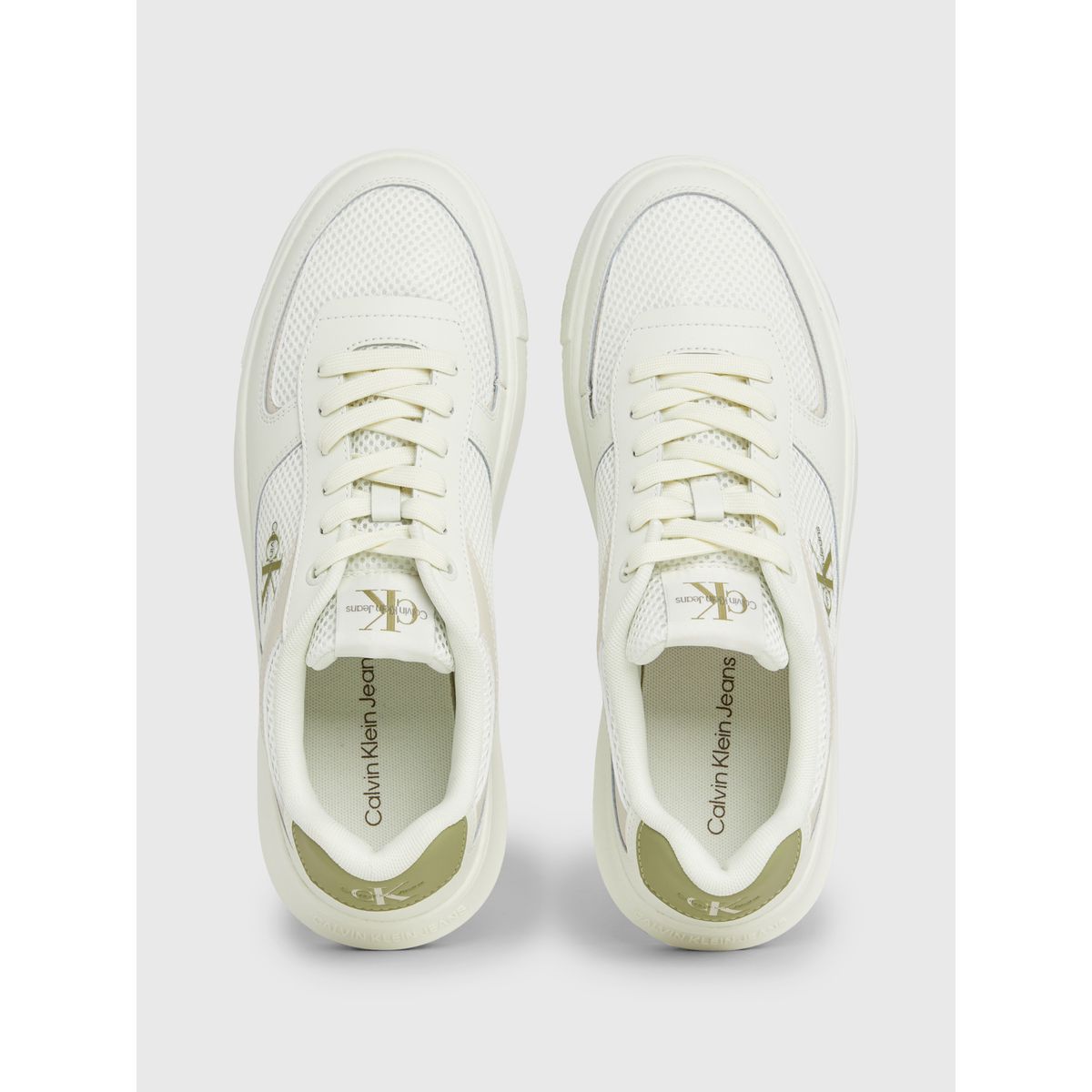 CALVIN KLEIN - Tenis blanco blanco chunky cupsole Calvin Klein