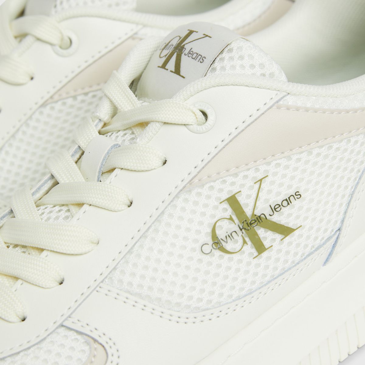 CALVIN KLEIN - Tenis blanco blanco chunky cupsole Calvin Klein