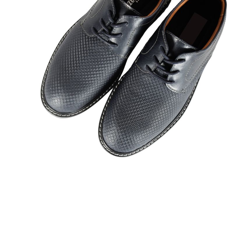 GENERICO - Zapatos Cuero Hombre Azul OCAi H0706