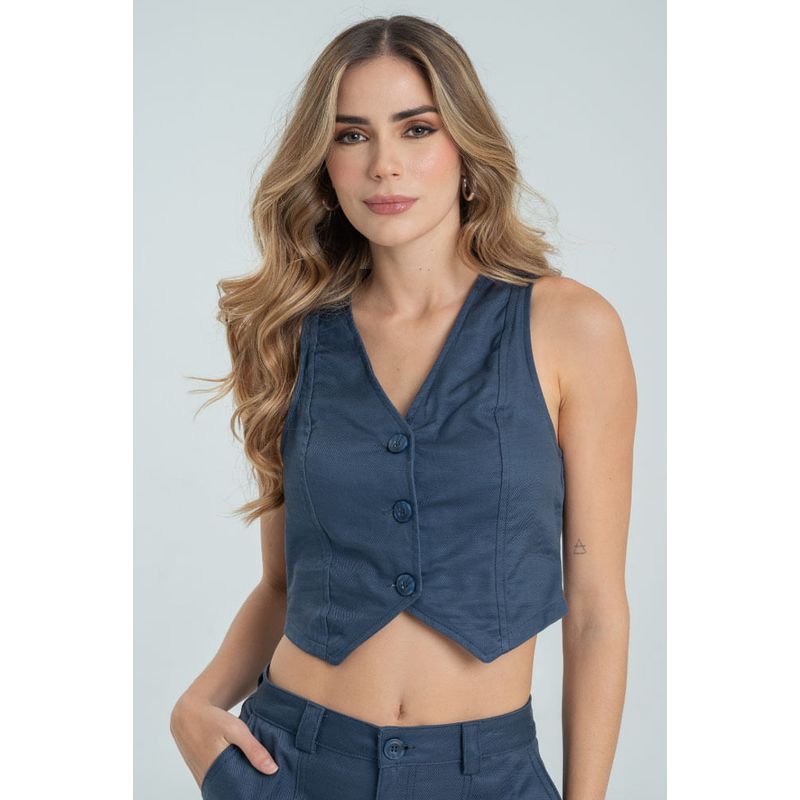 RAGGED - Chaleco elie Azul oscuro Ragged