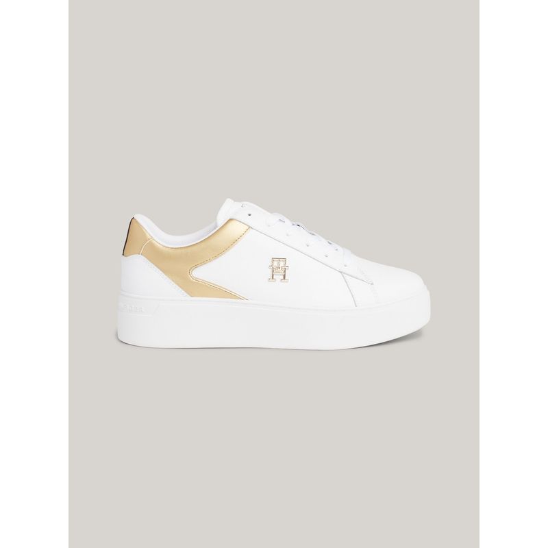TOMMY HILFIGER - Tenis multicolor de Cuero metalizada con plataforma Tommy Hilfiger