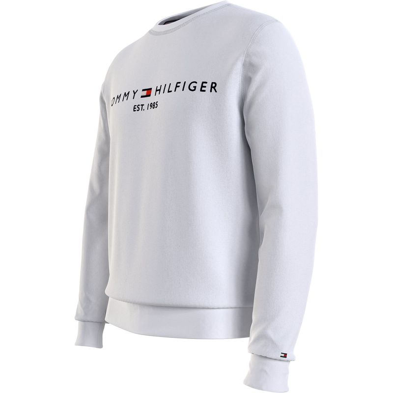 TOMMY HILFIGER - Saco blanco de cuello redondo con logo gráfico Tommy Hilfiger