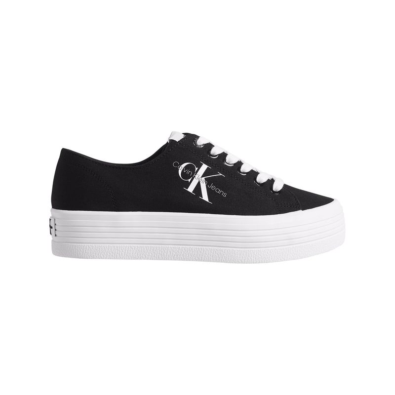 CALVIN KLEIN - Tenis negro negro casuales con plataforma Calvin Klein