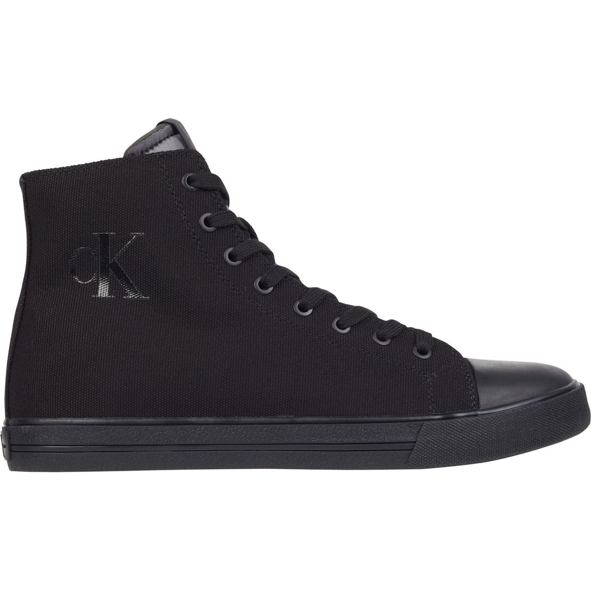 CALVIN KLEIN - Tenis Negro Altos Vulcanizados Para Hombre Calvin Klein