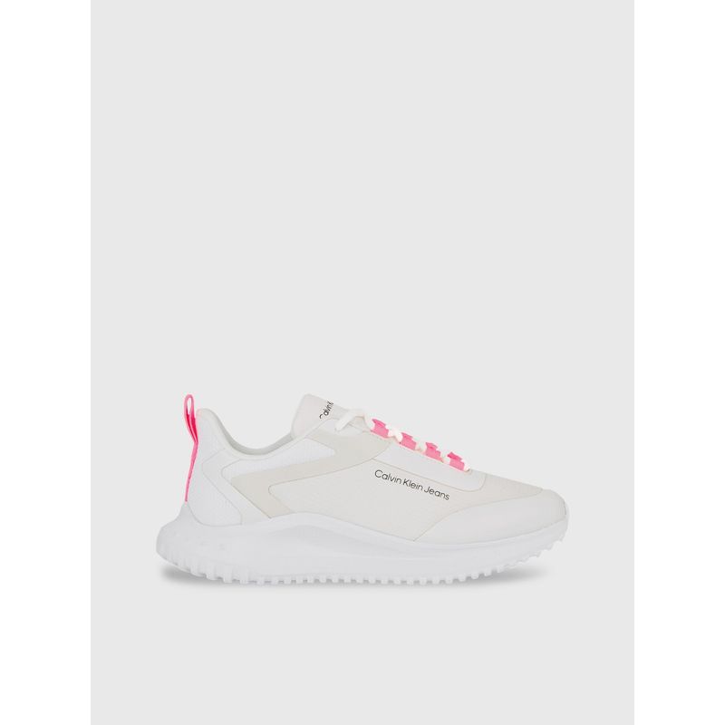 CALVIN KLEIN - Tenis blanco eva runner de malla Calvin Klein