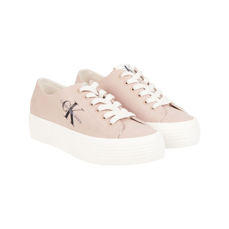CALVIN KLEIN - Tenis rosado casuales con plataforma Calvin Klein