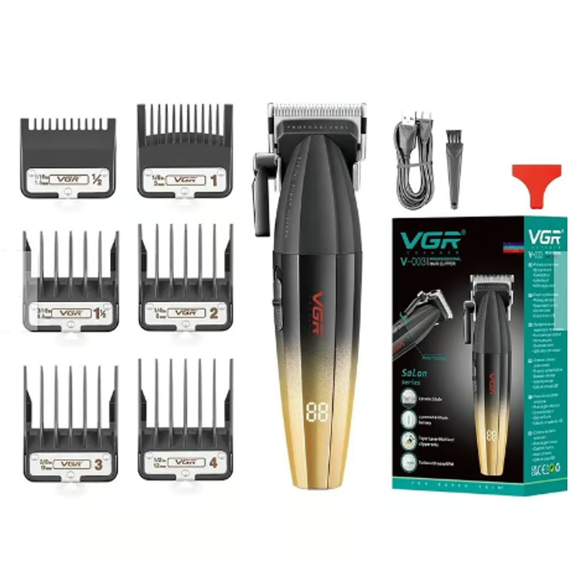 VGR - Maquina Peluquera Cortadora De Pelo Vgr V-003