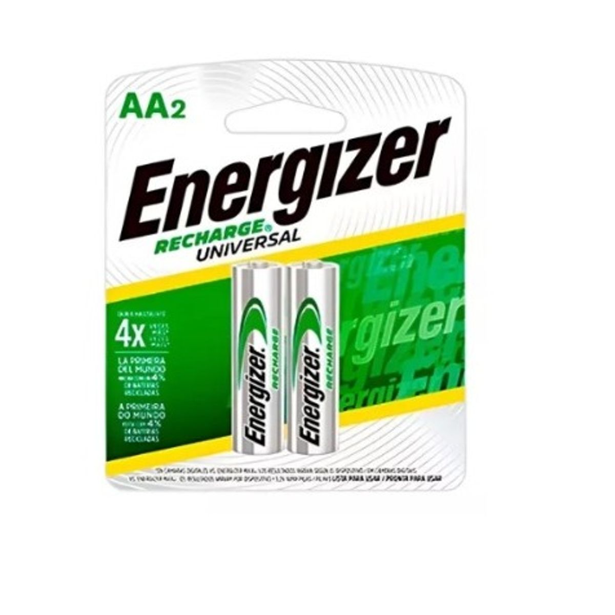 ENERGIZER - 2 Pilas Baterías Recargables Energizer Aa 2.000 Mah