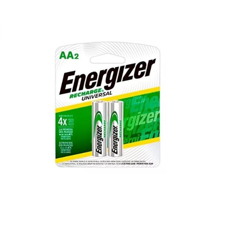ENERGIZER - 2 Pilas Baterías Recargables Energizer Aa 2.000 Mah