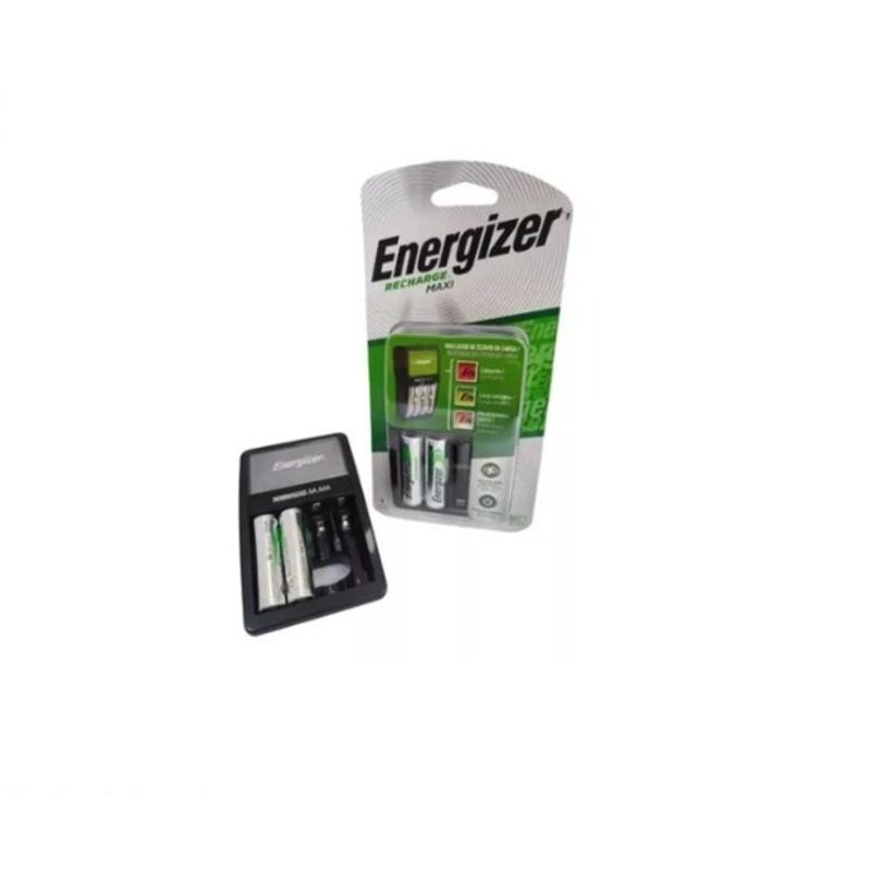 ENERGIZER - Cargador Energizer Maxi Aa-aaa + 2aa Recargables 1300 Mah