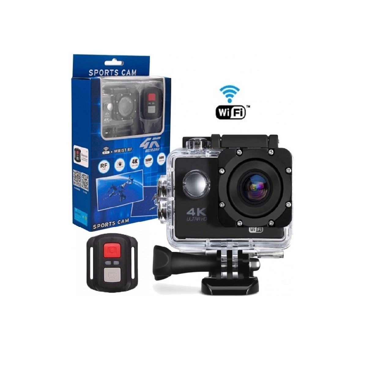 DEPORTIVA - Cámara Deportiva + Memoria SD Wifi Hd Moto Casco Control